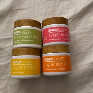 Mini set of Raw Sugar scrubs